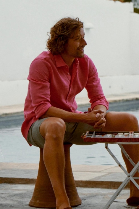 State of Art shirt ls plain linen